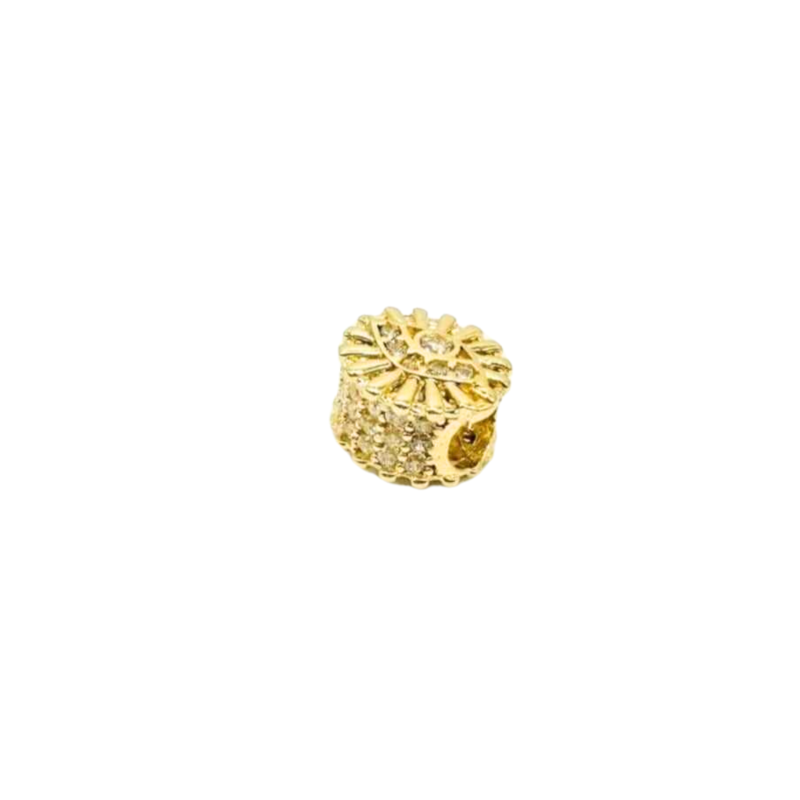 Kenzari Jewellery 14k Gold Bead Charm - 1.85 Grams