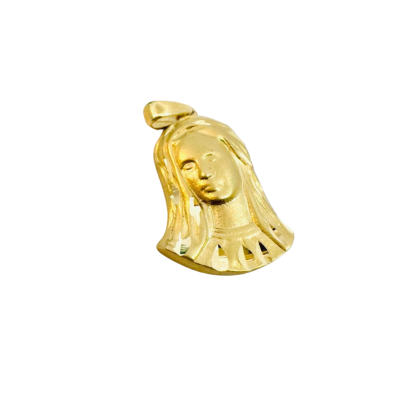 Kenzari Jewellery 14k Gold Mary Pendant - 2.87 Grams