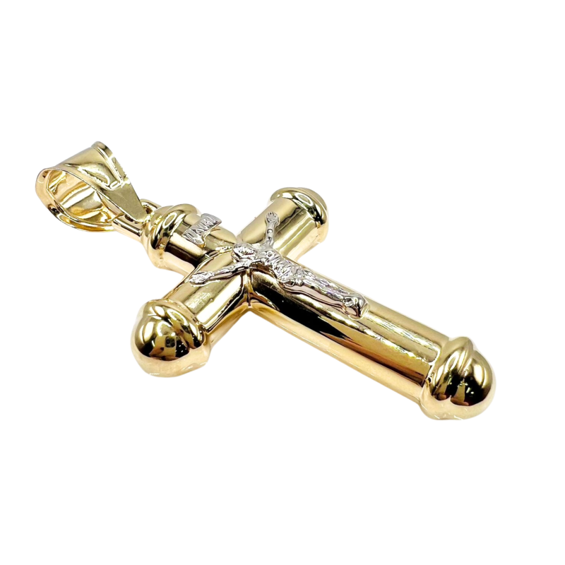 Kenzari Jewellery 14k Gold Cross Pendant - 5.87 Grams