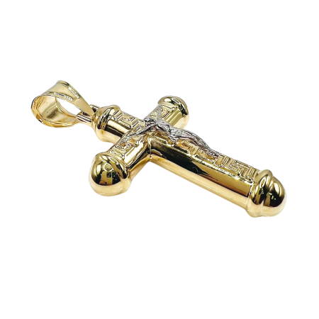 Kenzari Jewellery 14k Gold Cross Pendant - 6.91 Grams