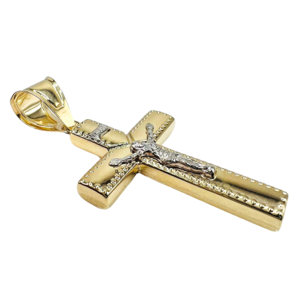 Kenzari Jewellery 14k Gold Cross Pendant - 4.62 Grams Kenzari Jewellery 14k Gold Cross Pendant - 4.62 Grams