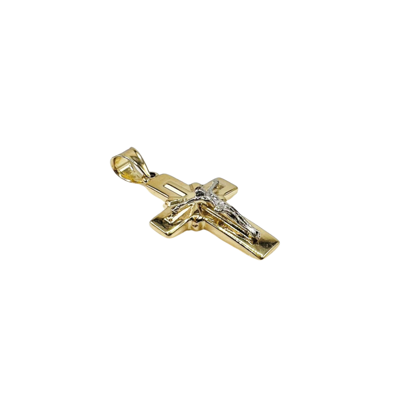 Kenzari Jewellery 14k Gold Cross Pendant - 1.08 Grams