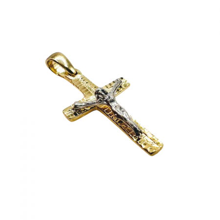 Kenzari Jewellery 14k Gold Cross Pendant - 0.61 Grams