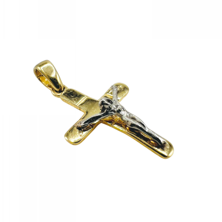 Kenzari Jewellery 14k Gold Cross Pendant - 0.57 Grams