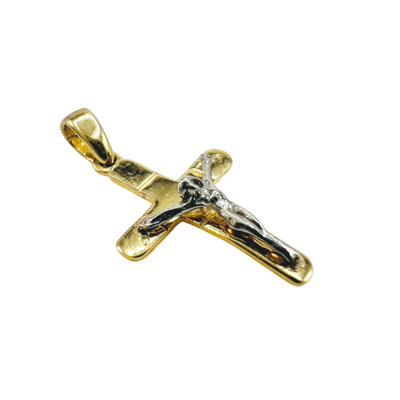 Kenzari Jewellery 14k Gold Cross Pendant - 0.57 Grams