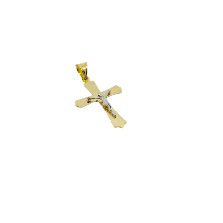 Kenzari Jewellery 14k Gold Cross Pendant - 1.79 Grams