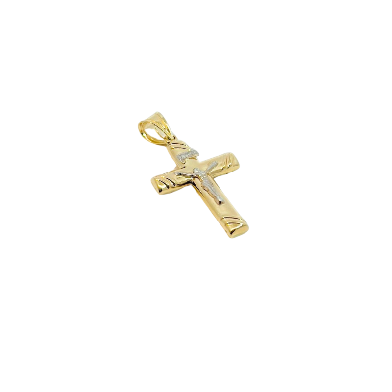 Kenzari Jewellery 14k Gold Cross Pendant - 1.34 Grams