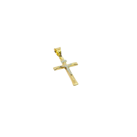 Kenzari Jewellery 14k Gold Cross Pendant - 1.09 Grams