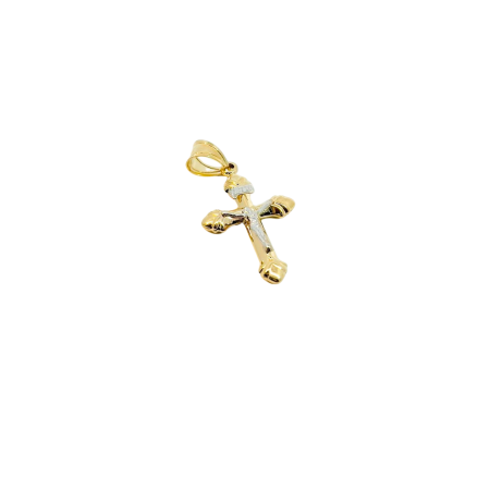 Kenzari Jewellery 14k Gold Cross Pendant - 1 Grams