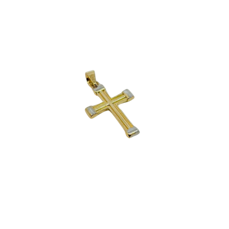 Kenzari Jewellery 14K Gold Cross Pendant - 1.36 Grams