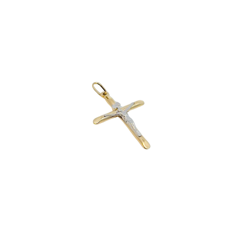 Kenzari Jewellery 14k Gold Cross Pendant - 0.98 Grams