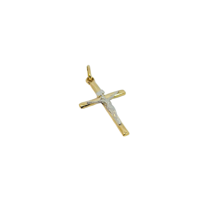 Kenzari Jewellery 14k Gold Cross Pendant - 1.18 Grams