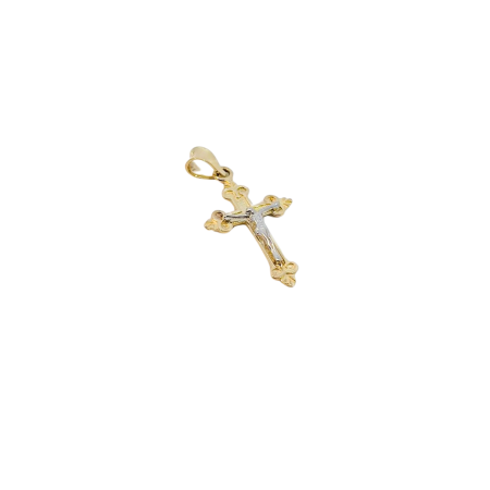 Kenzari Jewellery 14k Gold Cross Pendant - 1.18 Grams
