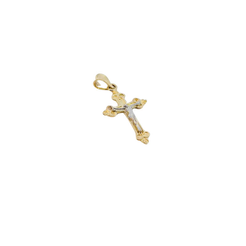 Kenzari Jewellery 14k Gold Cross Pendant - 1.18 Grams