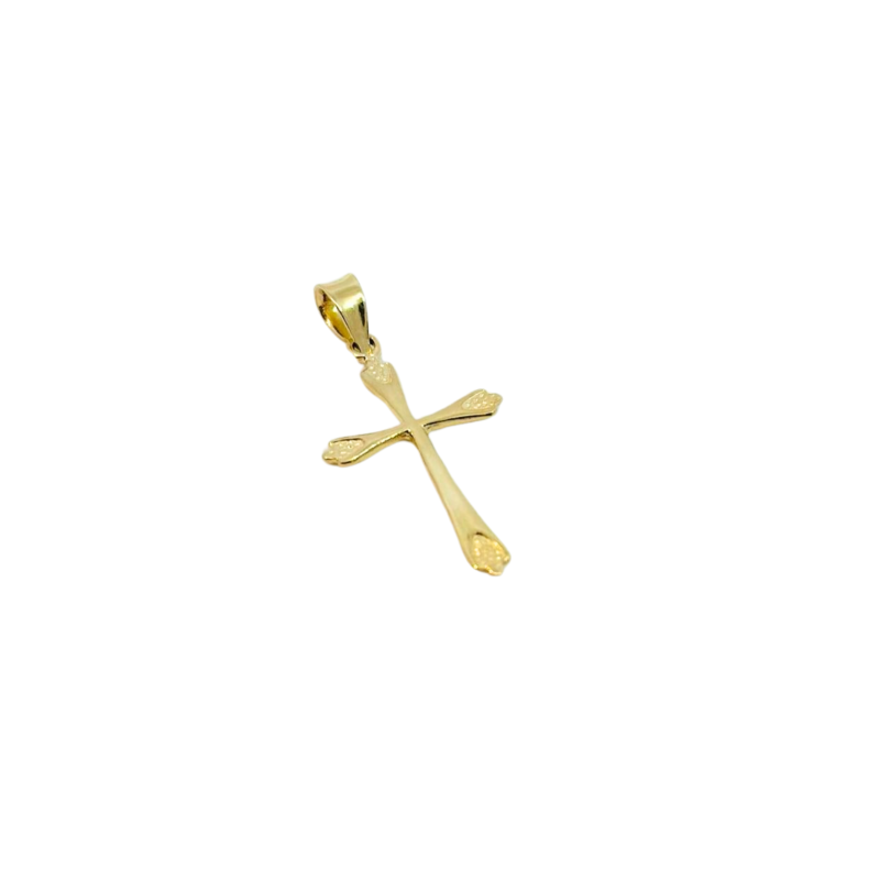 Kenzari Jewellery 14k Gold Cross Pendant - 0.85 Grams