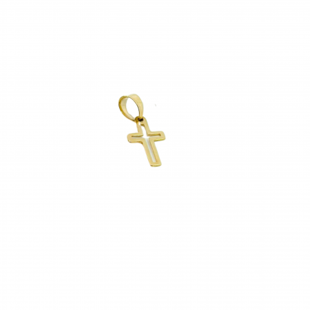 Kenzari Jewellery 14k Gold Cross Pendant - 0.43 Grams