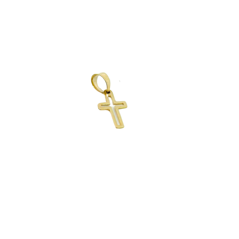Kenzari Jewellery 14k Gold Cross Pendant - 0.43 Grams Kenzari Jewellery 14k Gold Cross Pendant - 0.43 Grams