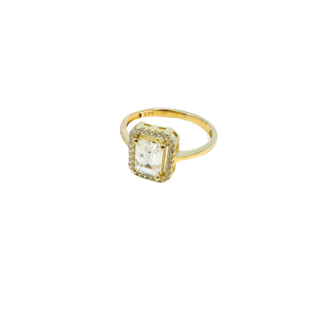 Kenzari Jewellery 14k Gold Ring for Women - 2.44 Grams