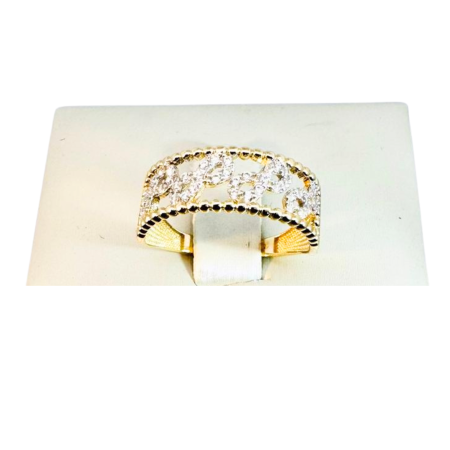 Kenzari Jewellery 14k Gold Ring for Women - 1.96 Grams