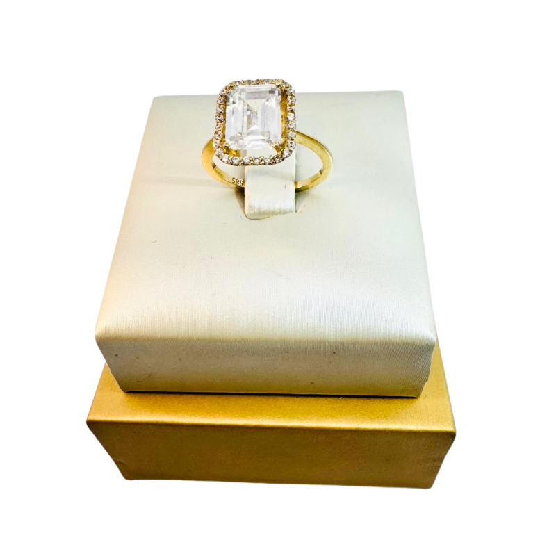 Kenzari Jewellery 14k Gold Ring for Women - 2.91 Grams