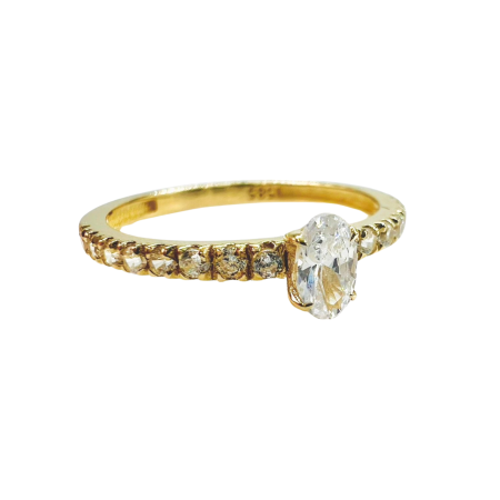Kenzari Jewellery 14k Gold Ring for Women - 1.64 Grams