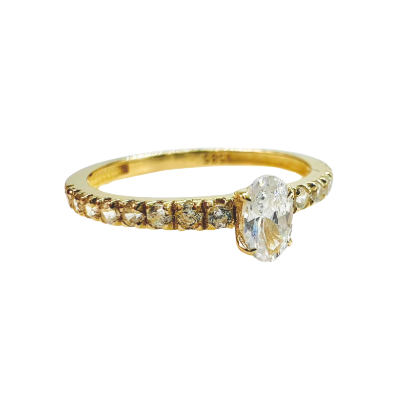 Kenzari Jewellery 14k Gold Ring for Women - 1.64 Grams