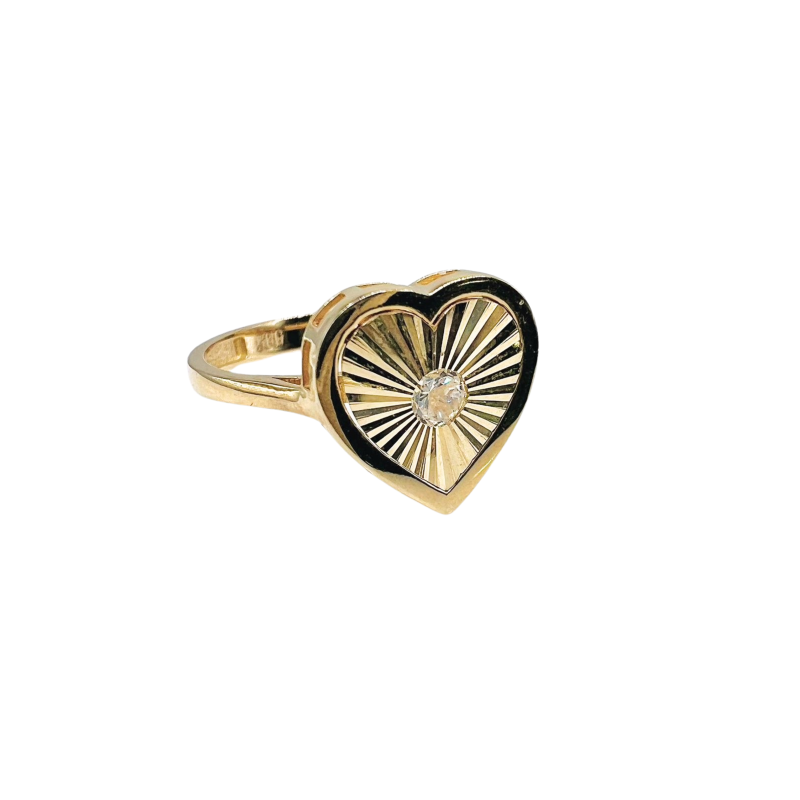Kenzari Jewellery 14k Gold Ring for Women - 2.02 Grams