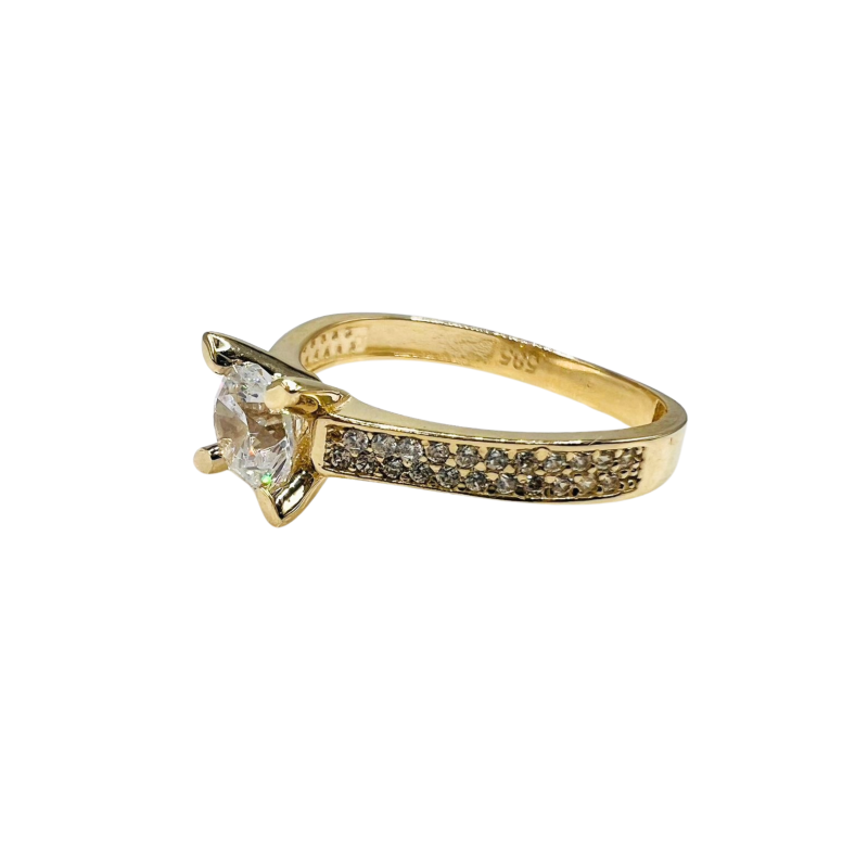 Kenzari Jewellery 14k Gold Ring for Women - 2.33 Grams