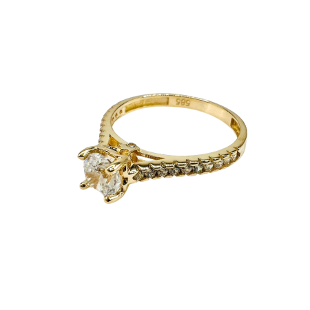 Kenzari Jewellery 14k Gold Ring for Women - 1.89 Grams