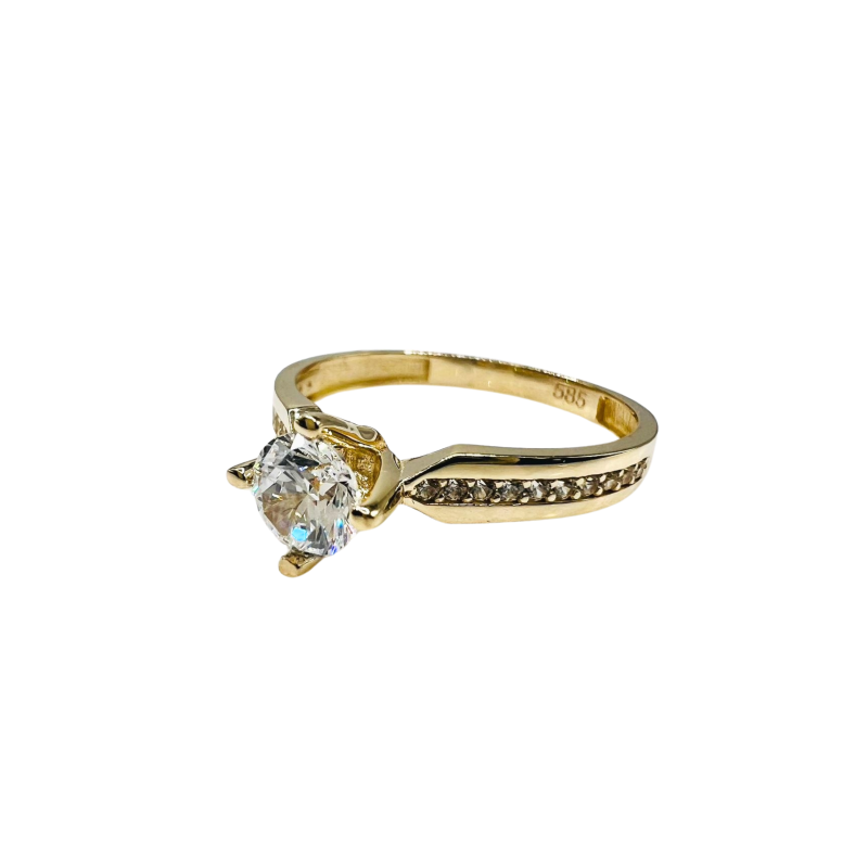 Kenzari Jewellery 14k Gold Ring for Women - 1.91 Grams