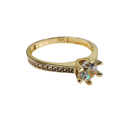 Kenzari Jewellery 14k Gold Ring for Women - 1.91 Grams