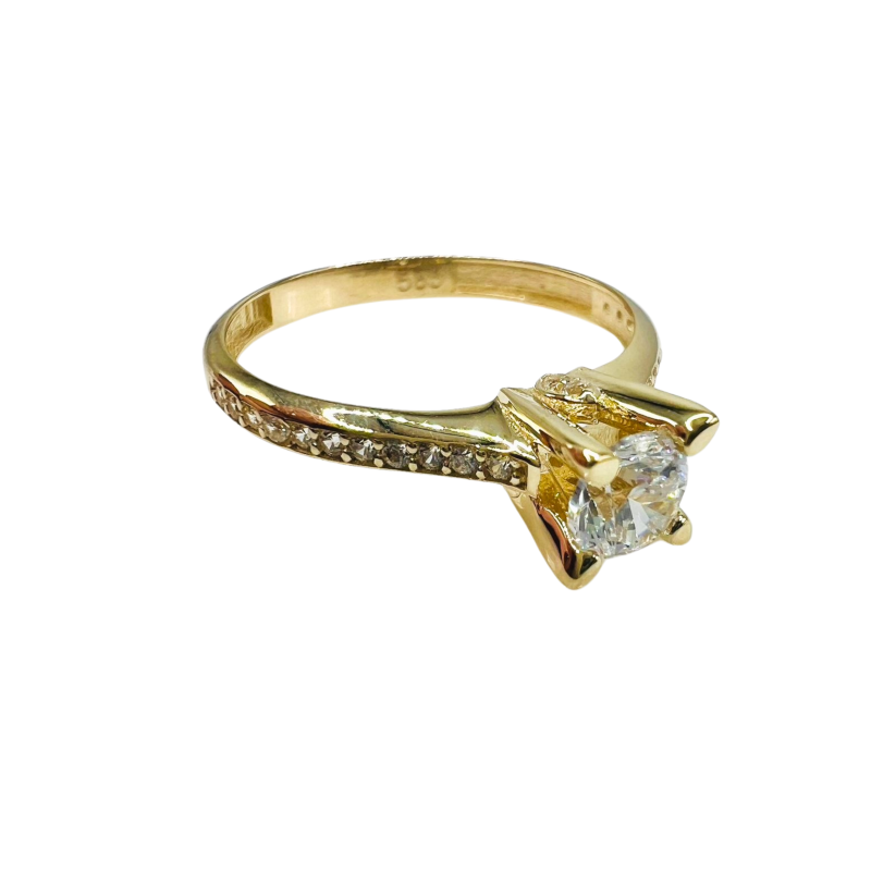 Kenzari Jewellery 14k Gold Ring for Women - 1.75 Grams