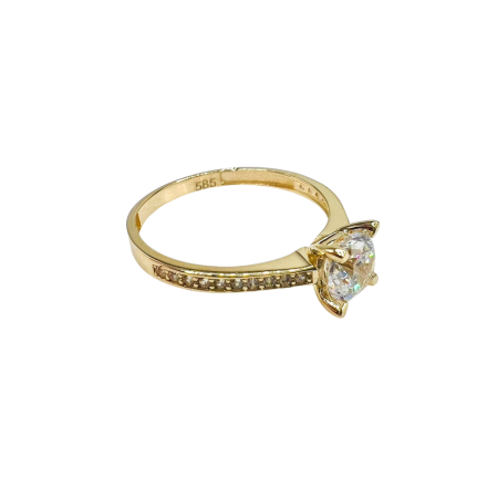 Kenzari Jewellery 14k Gold Ring for Women - 1.65 Grams