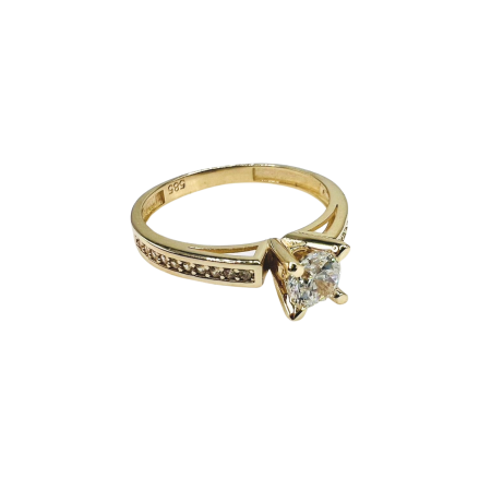 Kenzari Jewellery 14k Gold Ring for Women - 2.16 Grams