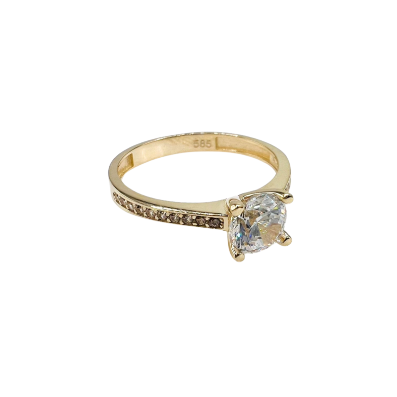 Kenzari Jewellery 14k Gold Ring for Women - 1.95 Grams