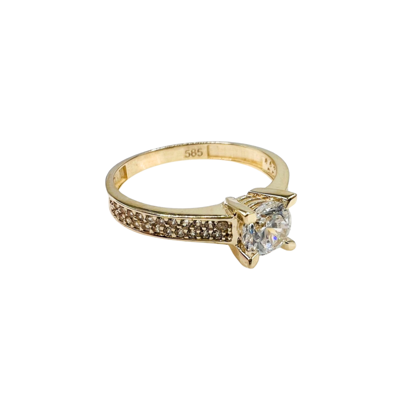 Kenzari Jewellery 14k Gold Ring for Women - 2.14 Grams