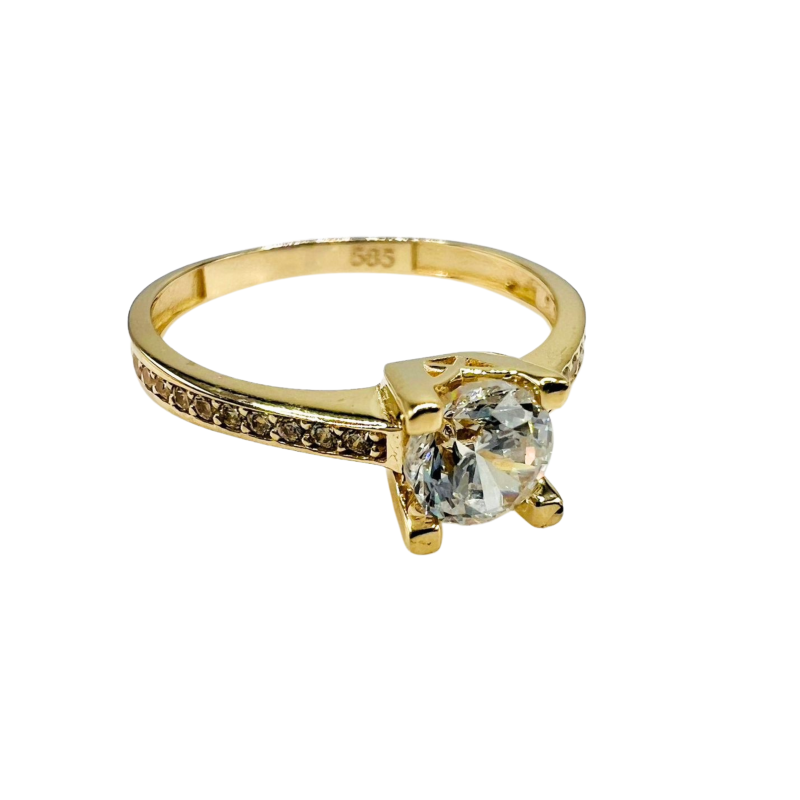 Kenzari Jewellery 14k Gold Ring for Women - 1.79 Grams