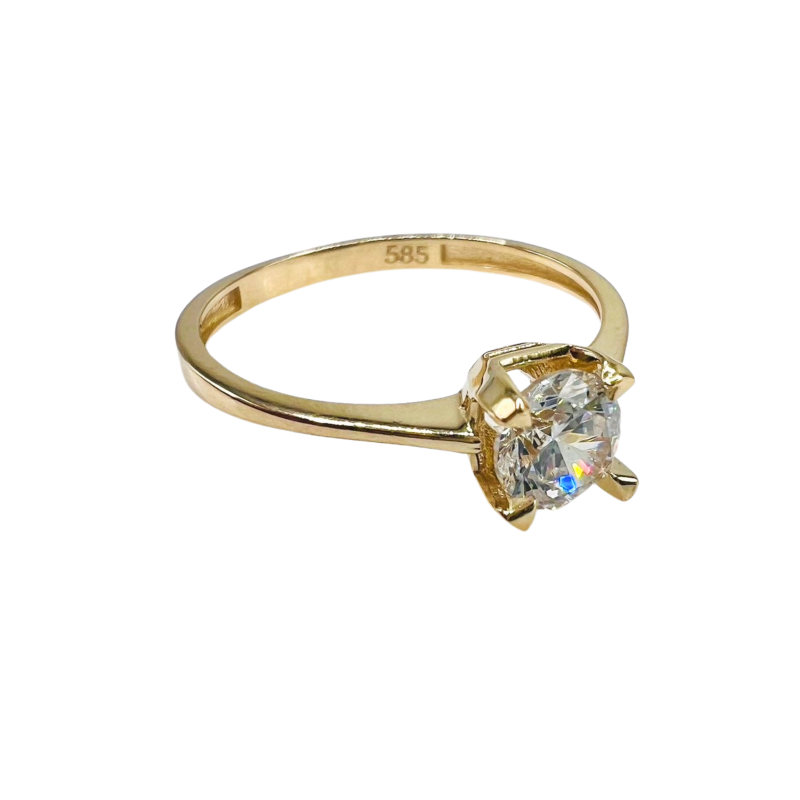 Kenzari Jewellery 14k Gold Ring for Women - 1.47 Grams