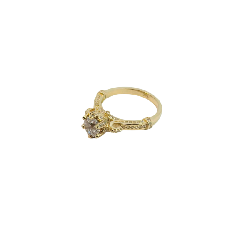 Kenzari Jewellery 14k Gold Ring for Women - 4.39 Grams