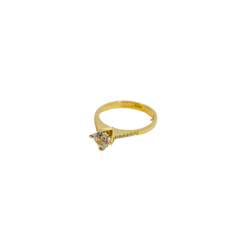 Kenzari Jewellery 14k Gold Ring for Women - 2.8 Grams Kenzari Jewellery 14k Gold Ring for Women - 2.8 Grams