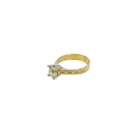 Kenzari Jewellery 14k Gold Ring for Women - 2.97 Grams