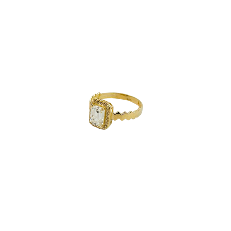 Kenzari Jewellery 14k Gold Ring for Women - 2.14 Grams