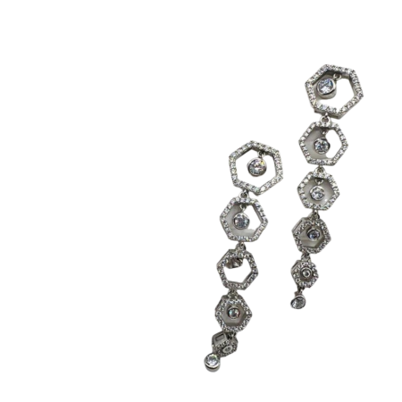 Kenzari Jewellery Silver Earrings - 8.54 Grams