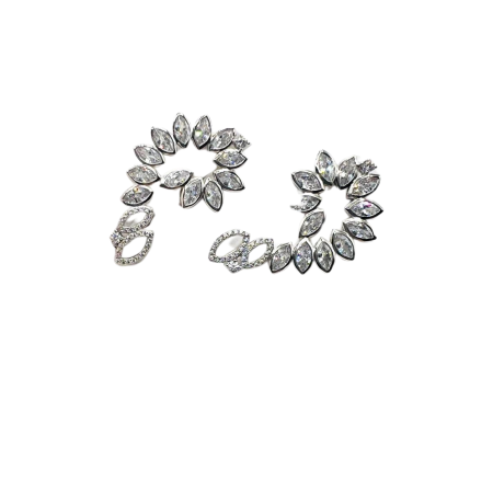 Kenzari Jewellery Silver Earrings - 11.67 Grams