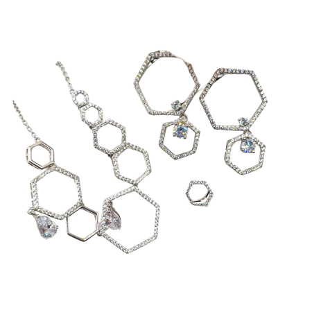 Kenzari Jewellery Silver Set - 18.53 Grams