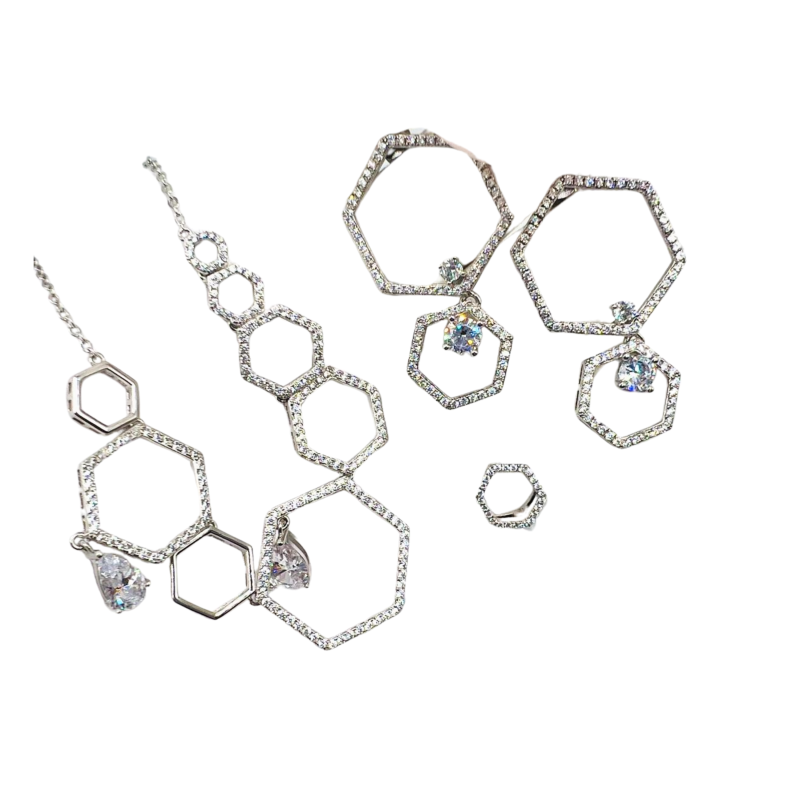 Kenzari Jewellery Silver Set - 18.53 Grams