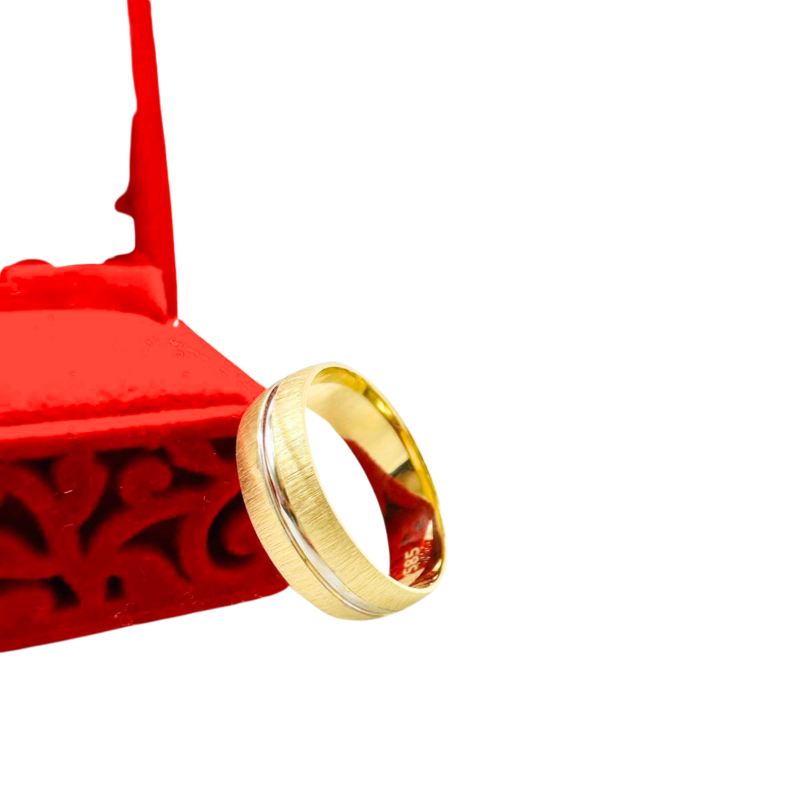 Kenzari Jewellery 14k Gold Wedding Ring - 3.74 Grams