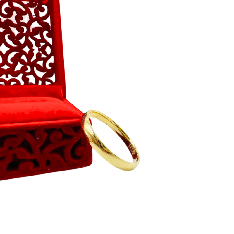 Kenzari Jewellery 14k Gold Wedding Ring - 2.87 Grams