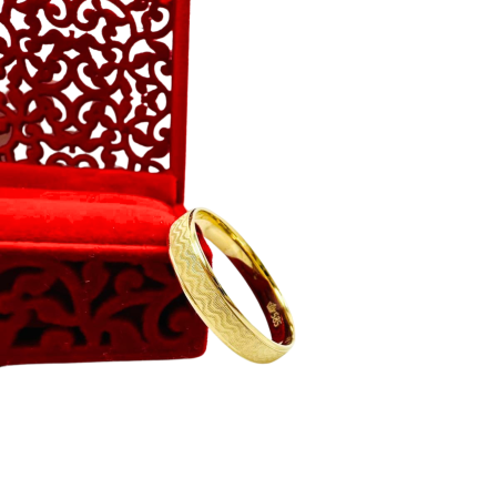 Kenzari Jewellery 14k Gold Wedding Ring - 3.7 Grams