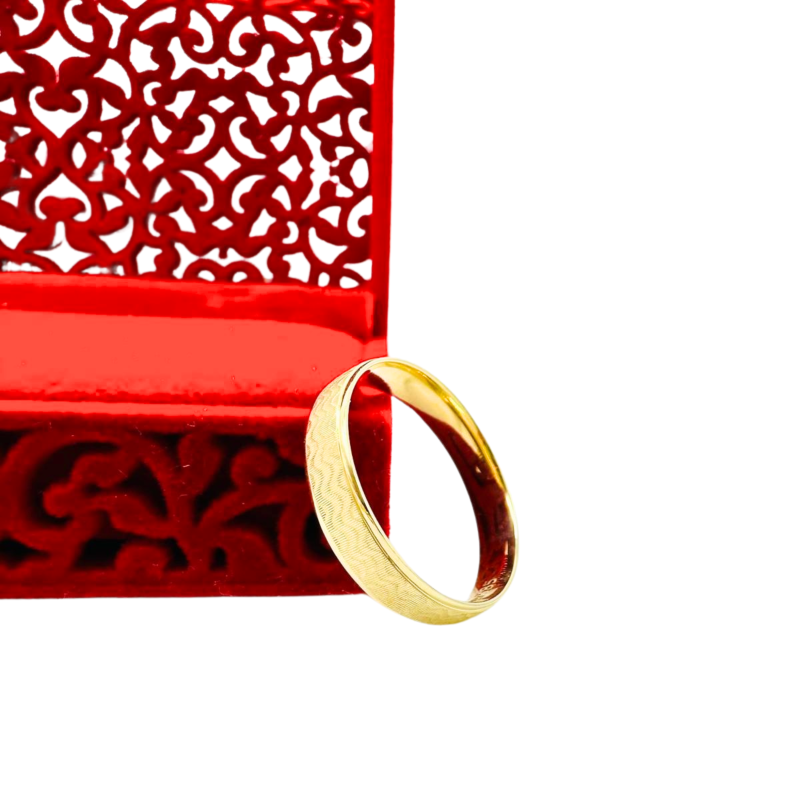 Kenzari Jewellery 14k Gold Wedding Ring - 3.31 Grams
